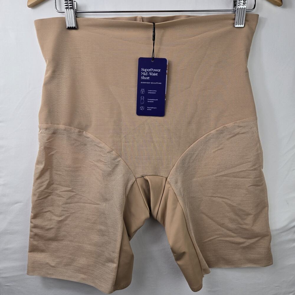 Honeylove Superpower Mid‎ Waist Short Sand Nude New Size XL. Read